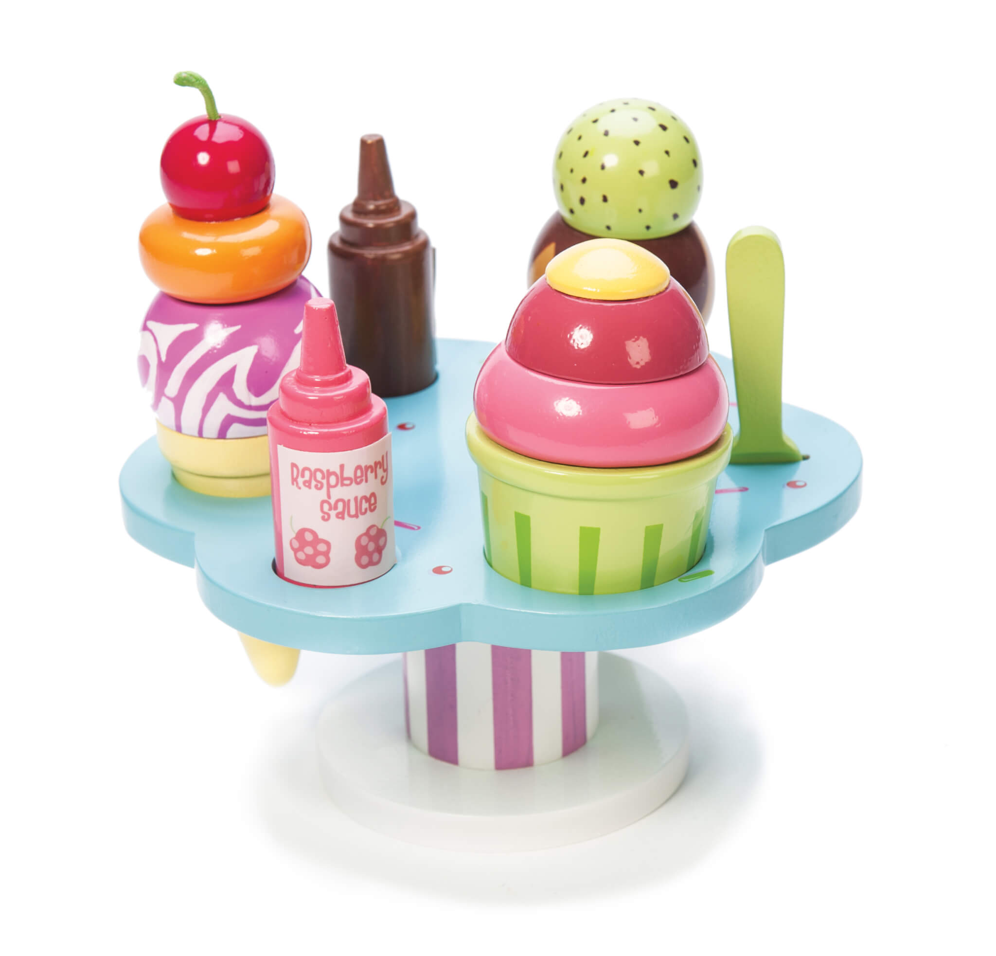 Educational Wooden Toy Honeybake Colourful Wooden Carlo's Gelato Details about   Le Toy Van 